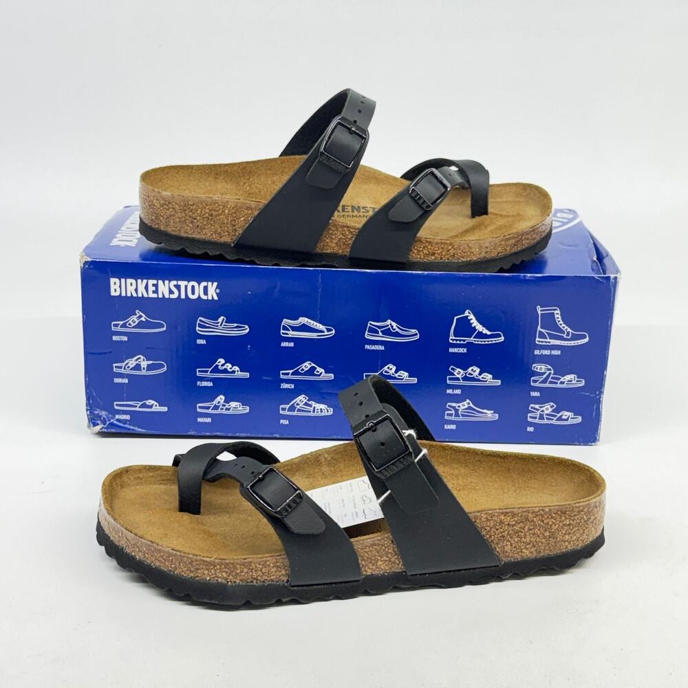 Birkenstock Mayari Sandals Black Birko-Flor Size 6 Women’s EU 37